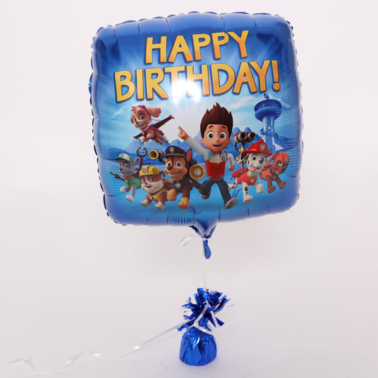 Paw Patrol Square Happy Birthday Balloon, 18in